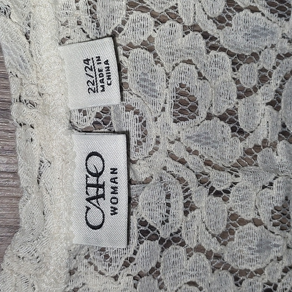 ๐ Cato Lace Sleeveless Cross Top 22/24 - Picture 3 of 5